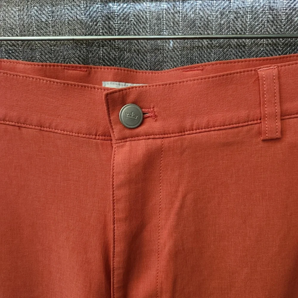 Peter Millar Golf Shorts Mens 32 Performance Luxury Sport Salmon Orange MF23EP01